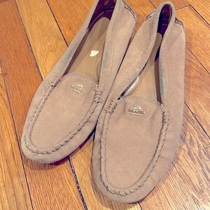 Coach Suede Loafers, Size 10